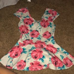Cute floral peplum